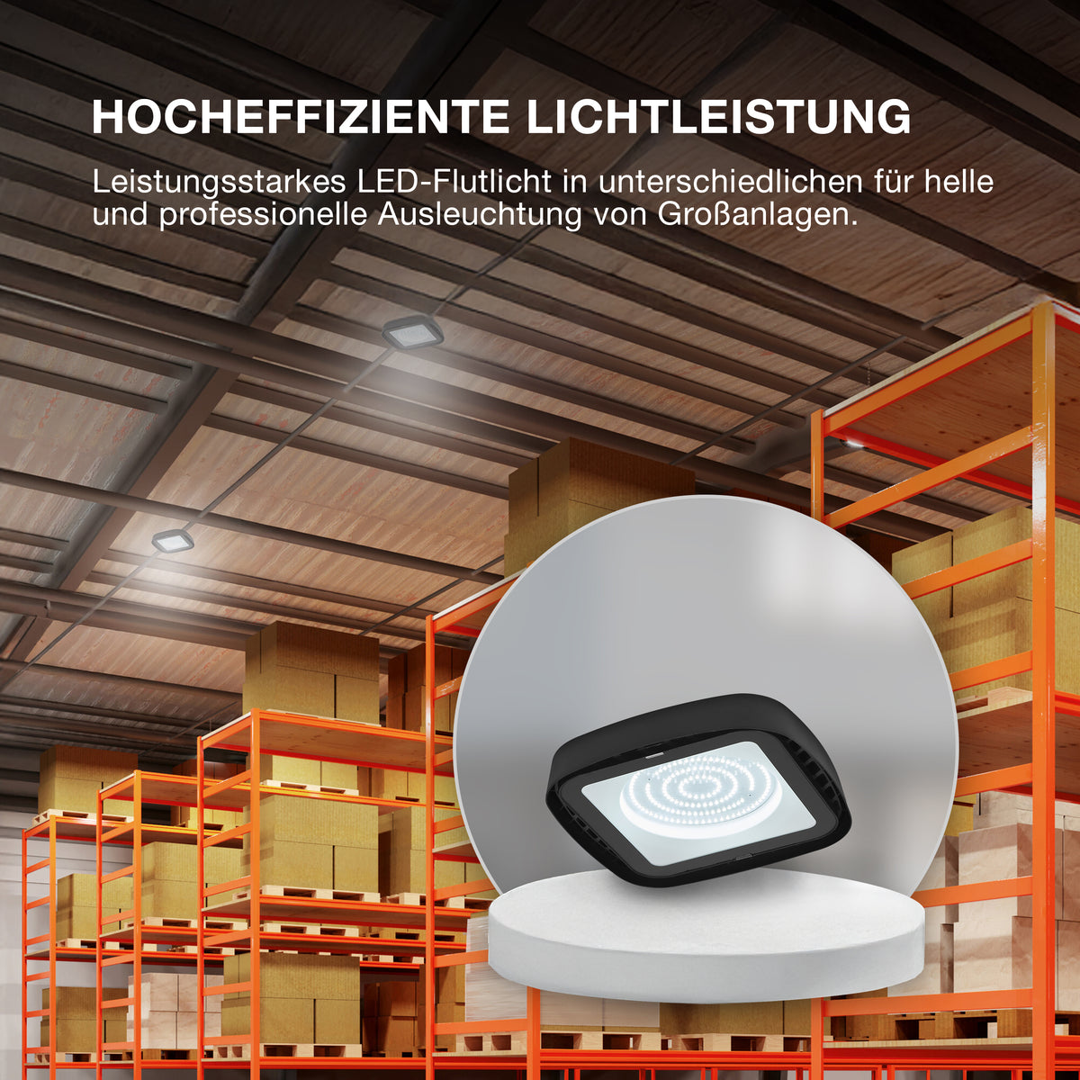 OSRAM Highbay Ufo Deckenleuchte, 130W, IP65, schwarz
