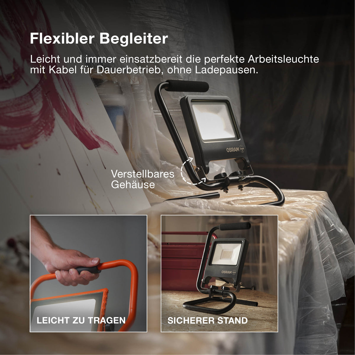 OSRAM WORKLIGHT LED PANEL Baustrahler 50W / 4000K