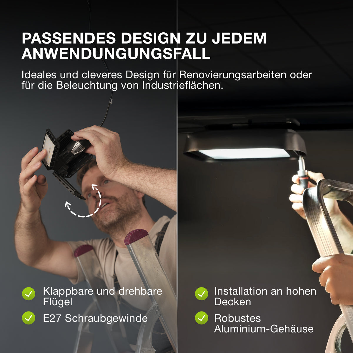OSRAM Highbay Blade Deckenlampe mit Flügeln 40W 840 E27
