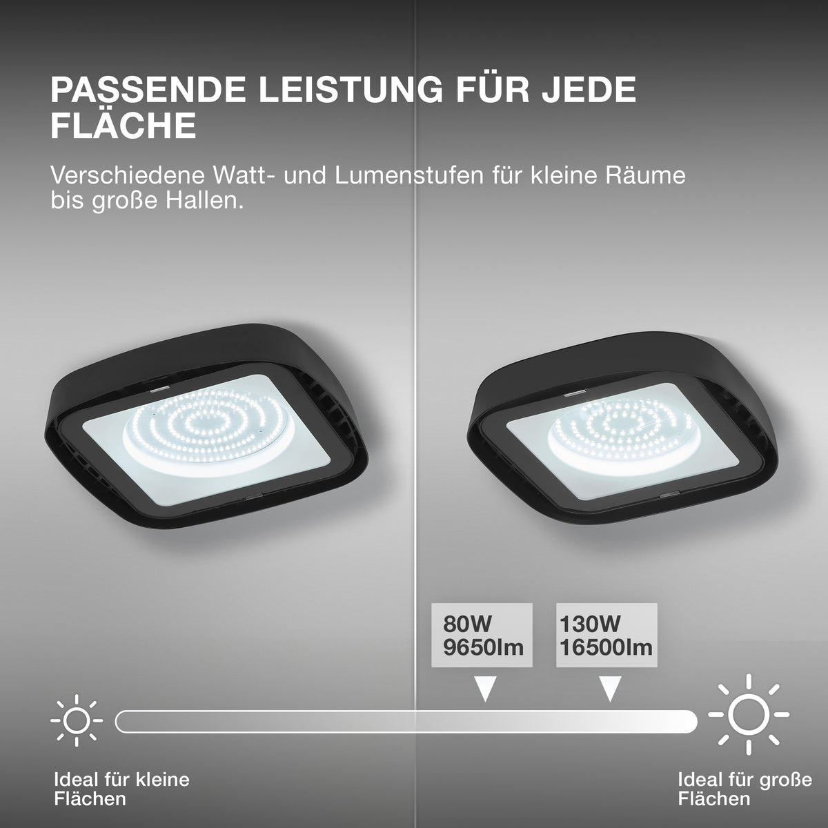OSRAM Highbay Ufo Deckenleuchte, 130W, IP65, schwarz