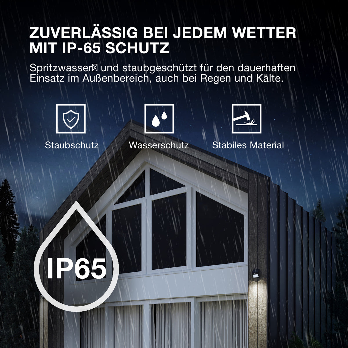 OSRAM ENDURA Solar-Outdoor-Flutlichter mit Tageslicht- und Bewegungsmelder in Dunkelgrau, IP44-Schutz, Ersatz für Halogenlampenfluter