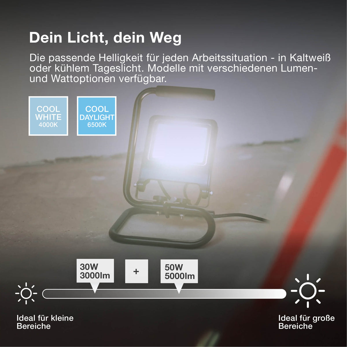 OSRAM WORKLIGHT LED PANEL Baustrahler 50W / 4000K