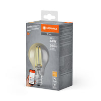 LEDVANCE SMART+ WiFi Filament Classic Dimmable , LED-Lampe, Bleifreies Glas, Smoke, 6 W, (ex 44 W), 540 lm, Warmweiß, 2500 K, Wifi, Smartspeaker-Kompatibel, Dimmbar