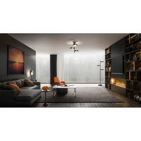 OSRAM DECOR Memphis Stehleuchte, schwarz/gold, G9-Sockel