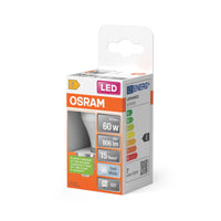 OSRAM LED PCR LAMP WITH CLASSIC P in P-Form, LED-Lampe, Matt, 7,5 W, (ex 60 W), 806 lm, Kaltweiß, 4000 K, 15000 h, CRI 80