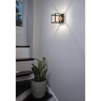 OSRAM DECOR Nairobi Wandleuchte, schwarz, E27-Sockel
