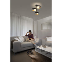 OSRAM DECOR Memphis Deckenleuchte, schwarz/gold, G9