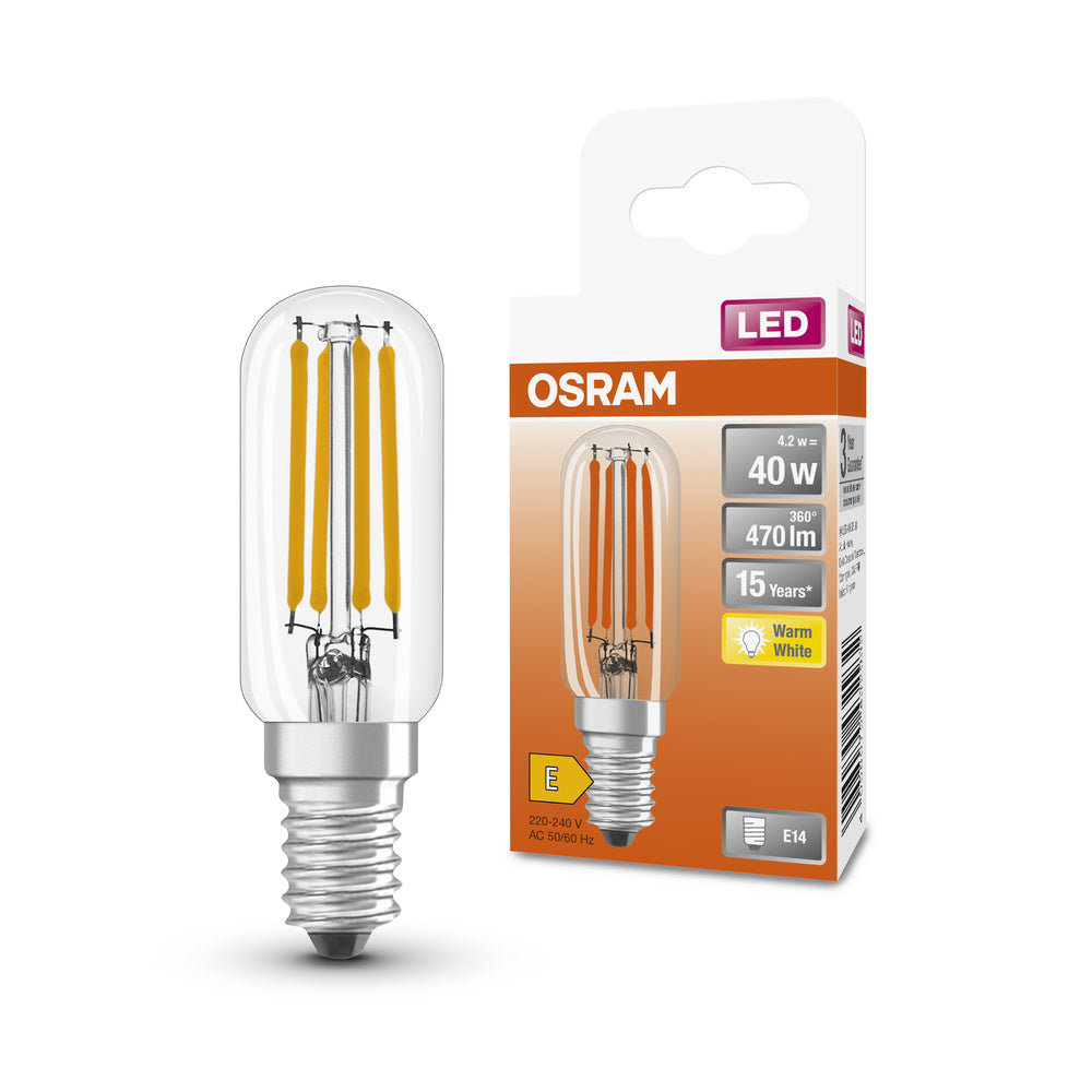 OSRAM LED Lampe LED SPECIAL T26 4.2W 827 Clear E14, 470 lm, 2700 K, Warmweiß-LEDVANCE Shop