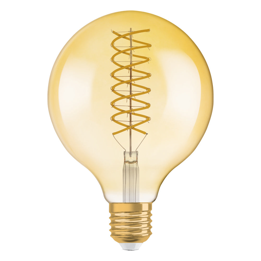 OSRAM VINTAGE 1906® LED Lampe LED CLASSIC Globe Dimmable 8.8W 824 Gold E27, 806 lm, 2400 K, Comfort warm white-LEDVANCE Shop