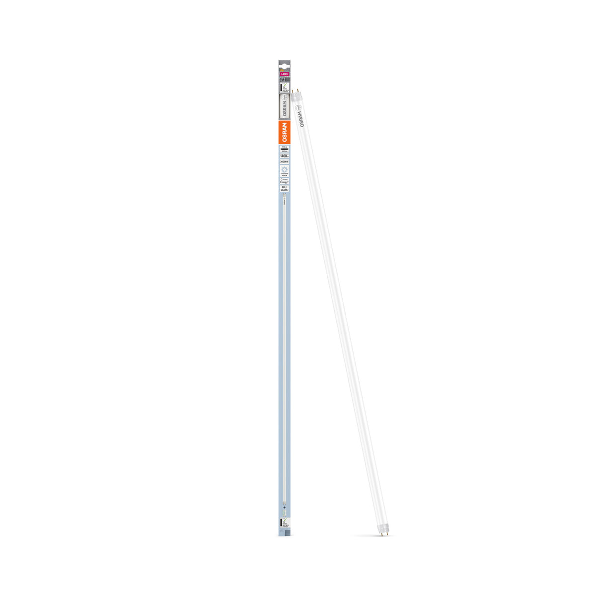 OSRAM LED TUBE T8 EM in Röhre, zweiseitig gesockelt-Form, LED-Röhre, Bleifreies Glas, Matt, 11,6 W, (ex 38 W), 1400 lm, Kaltweiß, 4000 K, 30000 h, CRI 80