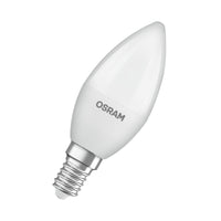 OSRAM LED PCR LAMP WITH CLASSIC B in B-Form, LED-Lampe, Matt, 7,5 W, (ex 60 W), 806 lm, Kaltweiß, 4000 K, 15000 h, CRI 80