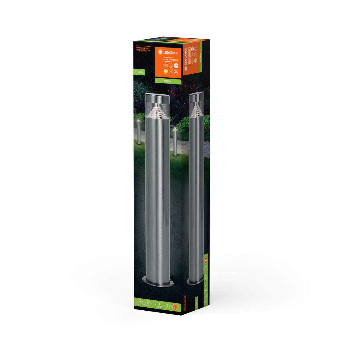 LEDVANCE ENDURA HYBRID SOLAR ORION Pollerleuchte, 2W, 170lm-Wege- & Pollerleuchten-LEDVANCE Shop