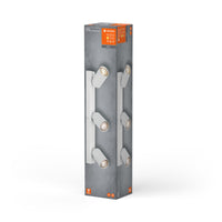 LEDVANCE LED SPOT OCTAGON 3 x 3,4W, GU10, 690lm, weiß, 2. 700K Farbtemperatur, warmweiße Lichtfarbe, zeitloses Design, austauschbare LED-Lampe, ideal für Innenräume, CRI 90, verstellbare Köpfe
