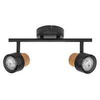 OSRAM DECOR SPOT CORK Deckenleuchte, 2 x 3,4W, 460lm, schwarz