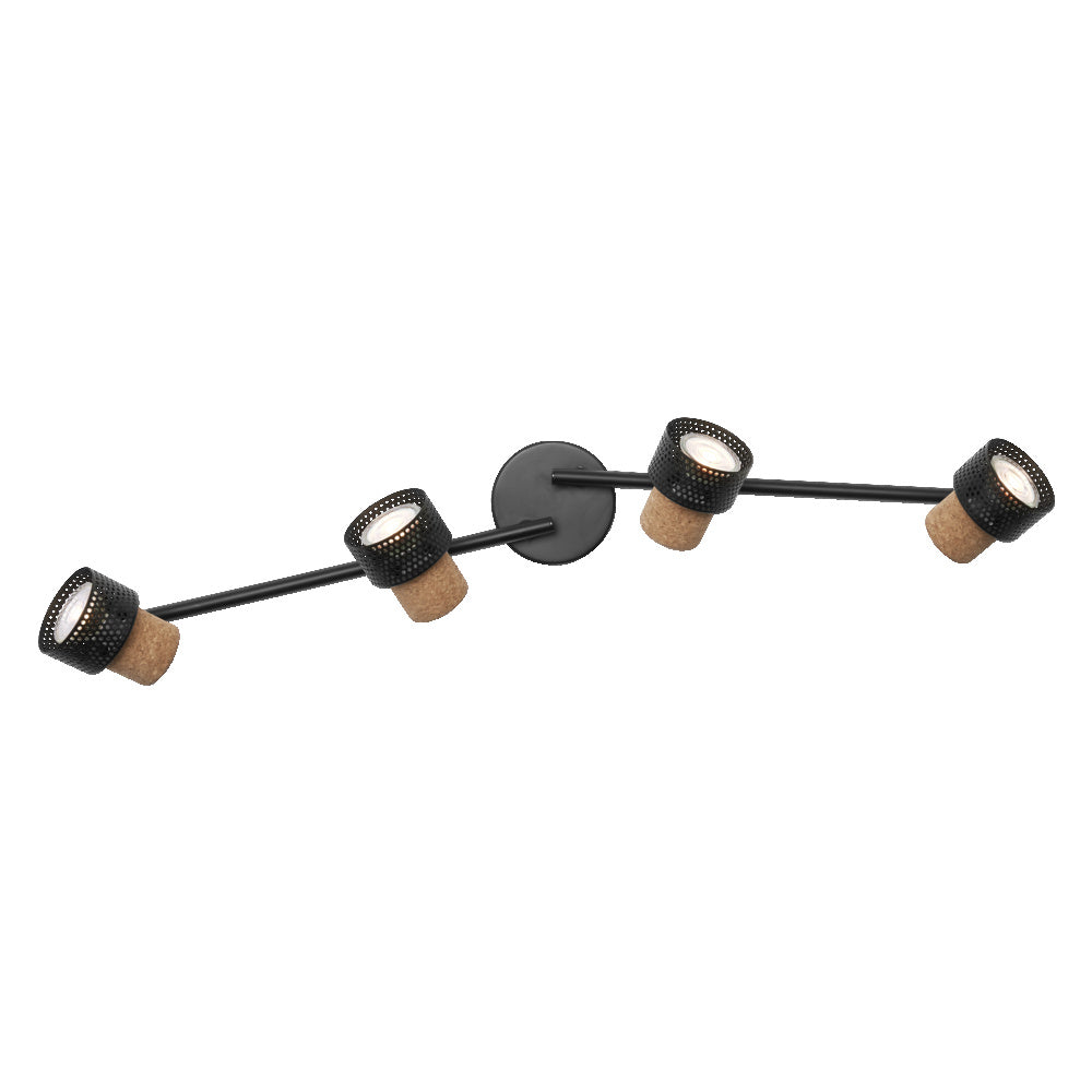 OSRAM DECOR SPOT CORK Deckenleuchte, 4 x 3,4W, 920lm, schwarz