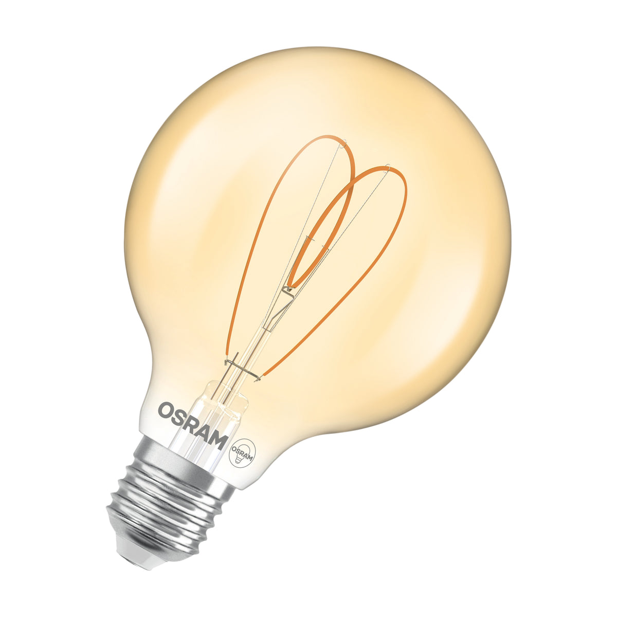 OSRAM Vintage 1906 Globe LED-Lampe Gold, 4.9W, 470lm, 95mm , Comfort warm white , E27-LEDVANCE Shop