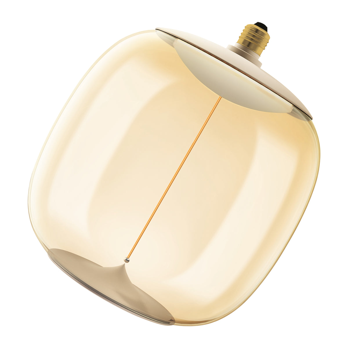 OSRAM Vintage 1906® LED BIG DECORATIVE BULB WITH FILAMENT-MAGNETIC STYLE LED-Lampe Amber, 12W, 550lm, dimmbar, E27, OVAL , Comfort warm white-Leuchtmittel-LEDVANCE Shop