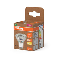 OSRAM LED LAMPS ENERGY EFFICIENCY REFLECTOR in PAR16-Form, LED-Spot, Bleifreies Glas, 1,3 W, (ex 35 W), 240 lm, Warmweiß, 2700 K, Energieeffizienzklasse: A, CRI 80