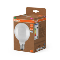 OSRAM LED LAMPS ENERGY CLASS A ENERGY EFFICIENCY FILAMENT CLASSIC Globe in Globusform-Form, LED-Lampe, Bleifreies Glas, Matt, 806 lm, Kaltweiß, Energieeffizienzklasse: A