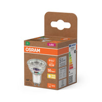 OSRAM LED LAMPS ENERGY EFFICIENCY REFLECTOR in PAR16-Form, LED-Spot, Bleifreies Glas, 3,3 W, (ex 65 W), 600 lm, Warmweiß, 2700 K, Energieeffizienzklasse: A, CRI 80