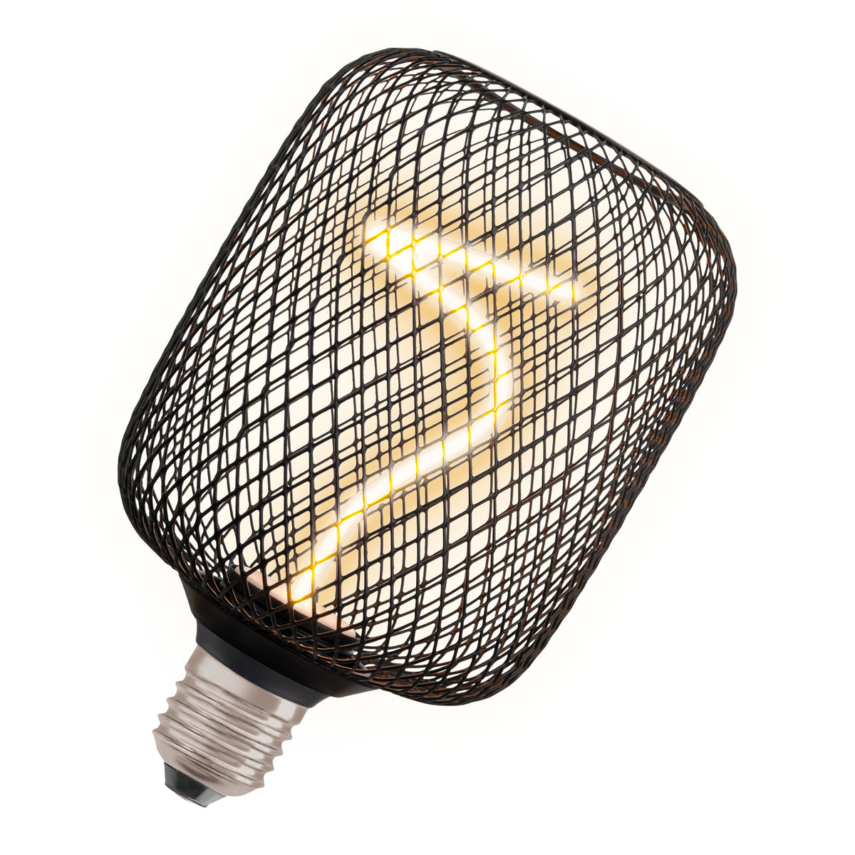 OSRAM DECOR LED Spiralfilament Lampe Quadrat, Schwarz, 3.5W, 130lm , Comfort warm white , E27-LEDVANCE Shop