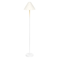 LEDVANCE Standleuchte Decor Pulp weiß aus Metall und Pappmaschee, E14, dimmbar, 1505 mm Höhe, Leuchtenschirm aus recyceltem Material, langlebig durch austauschbare Lichtquelle, einfache Montage