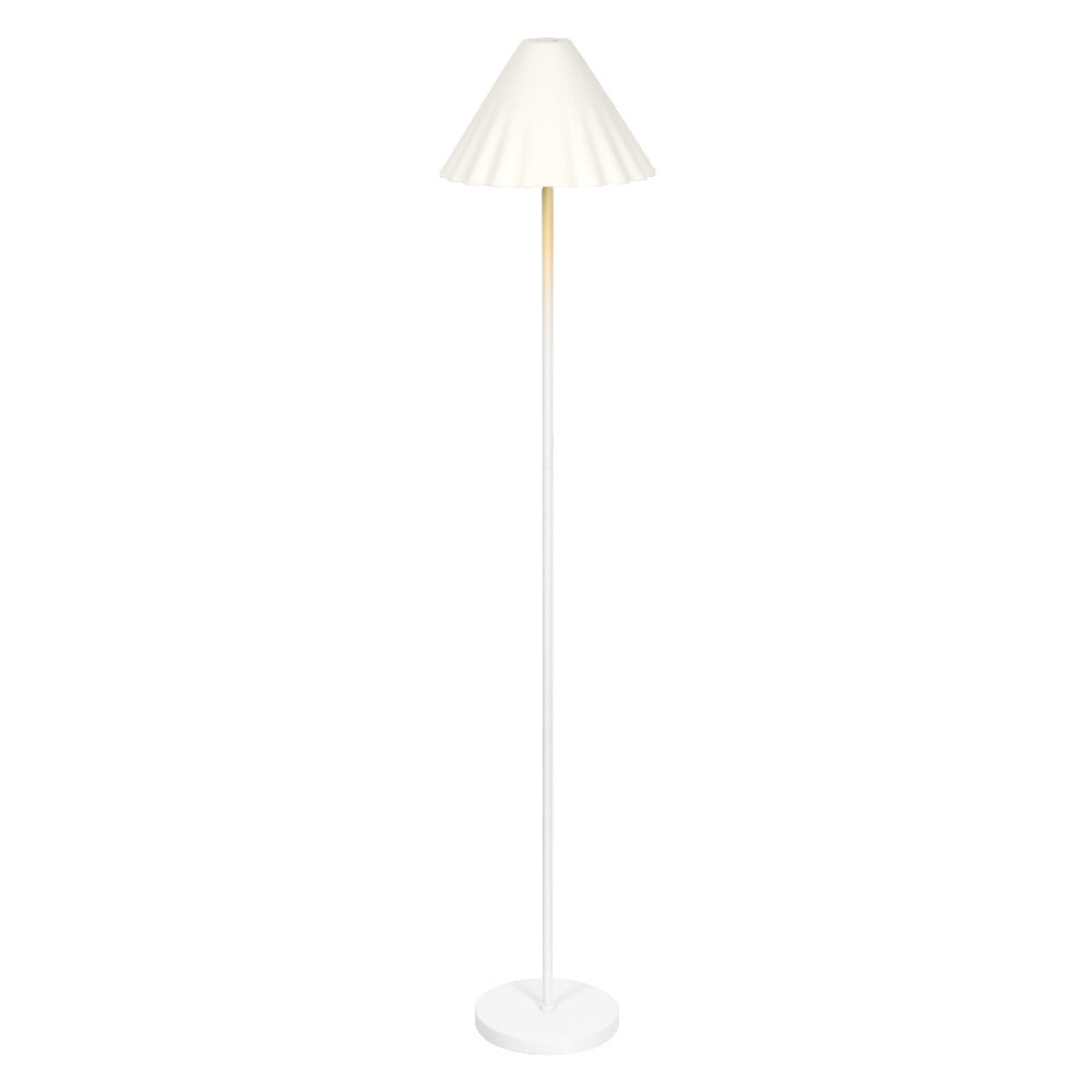 LEDVANCE Standleuchte Decor Pulp weiß aus Metall und Pappmaschee, E14, dimmbar, 1505 mm Höhe, Leuchtenschirm aus recyceltem Material, langlebig durch austauschbare Lichtquelle, einfache Montage