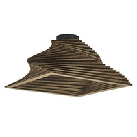 OSRAM DECOR Deckenleuchte Decor Cardboard Square Turn braun