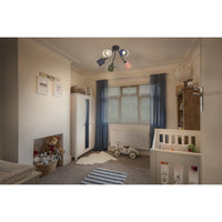 LEDVANCE Deckenleuchte 5-flammig Decor Felt Weaving Cans aus Filz und Metall, E14, 630mm Länge, warme Lichteffekte durch gewebten Schirm, langlebig durch austauschbare Lichtquelle, einfache Montage