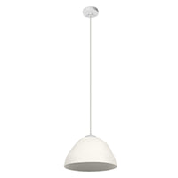 LEDVANCE Pendelleuchte Decor Camel Bell weiß aus Metall und Pappmaschee, E27, 375 mm Durchmesser, Leuchtenschirm aus recyceltem Material, langlebig durch austauschbare Lichtquelle, einfache Montage