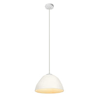LEDVANCE Pendelleuchte Decor Camel Bell weiß aus Metall und Pappmaschee, E27, 375 mm Durchmesser, Leuchtenschirm aus recyceltem Material, langlebig durch austauschbare Lichtquelle, einfache Montage
