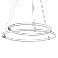 LEDVANCE Decor Aura, 2-flammige Pendelleuchte aus geschwungenem Polycarbonat mit LED und Filament-Design, 21W, 2400 lm, 3000 K, 830 warmweiß, Click dimmbar, dunkelgrau, Kunststoff (PC), 498 mm, IP20