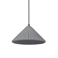LEDVANCE Decor Concrete Pyramid Beton-Hängeleuchte (250 mm) in Dunkelgrau mit Gehäuse aus Metall und Beton für moderne Beleuchtungen in Innenräumen, flexible Leuchtkörper-Wahl dank E27 Fassung.
