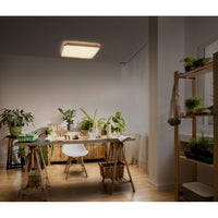 OSRAM ORBIS Alicia Deckenleuchte dimmbar Click-DIM 24W 395x395mm Holzdekor