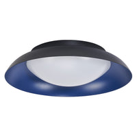 LEDVANCE Orbis Plate LED-Deckenleuchte, schwarz-blau, 19W, 1000lm, 3000K, 310mm, 830 freundliches Warmweiß, durch Kicken in 3-Stufen dimmbar, IP20 Schutz, Montageschrauben und Dübel inklusive