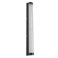 LEDVANCE ORBIS Tube LED-Spiegel-/Wandleuchte, schwarz, Glas mit Blaseneffekt, 12W, 1100lm, dimmbar, 3000/4000K via Wandschalter einstellbar, 60cm Durchmesser, IP44 Schutz vor Fremdkörpern/Spritzwasser