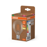 OSRAM LED LAMPS ENERGY CLASS A ENERGY EFFICIENCY FILAMENT CLASSIC Globe , LED-Lampe, Bleifreies Glas, Klar, 2,2 W, (ex 40 W), 470 lm, Warmweiß, Energieeffizienzklasse: A