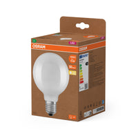 OSRAM LED LAMPS ENERGY CLASS A ENERGY EFFICIENCY FILAMENT CLASSIC Globe , LED-Lampe, Bleifreies Glas, Matt, 5 W, (ex 75 W), 1055 lm, Warmweiß, Energieeffizienzklasse: A