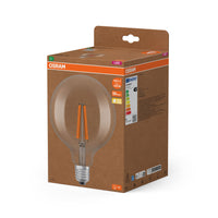 OSRAM LED LAMPS ENERGY CLASS A ENERGY EFFICIENCY FILAMENT CLASSIC Globe , LED-Lampe, Bleifreies Glas, Klar, 7,2 W, 1521 lm, Warmweiß, Energieeffizienzklasse: A