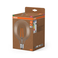 OSRAM LED LAMPS ENERGY CLASS A ENERGY EFFICIENCY FILAMENT CLASSIC Globe , LED-Lampe, Bleifreies Glas, Klar, 7,2 W, 1521 lm, Kaltweiß, Energieeffizienzklasse: A