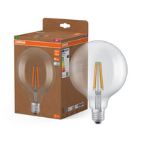 OSRAM LED LAMPS ENERGY CLASS A ENERGY EFFICIENCY FILAMENT CLASSIC Globe , LED-Lampe, Bleifreies Glas, Klar, 7,2 W, 1521 lm, Kaltweiß, Energieeffizienzklasse: A
