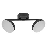 LEDVANCE Decor Spot Moon Leuchte schwarz, 2 verstellbare Leuchtenkopfe, 10. 5 W, 560 lm, 3000 K, Gehäuse aus Metall, funktionales und minimalistisches Design, einfache Montage, LED nicht austauschbar