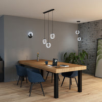 LEDVANCE DECOR Circle Wandleuchte, 8W, 370lm, 3000K/4200K/6500K, Lichtfarbe wählbar warmweiß, kaltweiß, kaltweißes Tageslicht, mit Click CCT, nicht dimmbar, IP20, PMMA, schwarz, LED nicht austauschbar