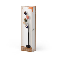 LEDVANCE Standleuchte 5-flammig Decor Felt Weaving Cans aus Filz und Metall, E14, 1730mm Höhe, warme Lichteffekte durch gewebten Schirm, langlebig durch austauschbare Lichtquelle, einfache Montage
