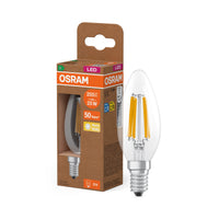 OSRAM LED CLASSIC B ENERGY EFFICIENCY A , LED-Lampe, Bleifreies Glas, Klar, 1,2 W, (ex 25 W), 255 lm, Warmweiß, 2700 K, Energieeffizienzklasse: A, CRI 80
