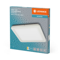 LEDVANCE ORBIS Disc Wand-/Deckenleuchte mit LED, weiß, 22W, 1800lm, 3000/4000K, über Wandschalter mit Click CCT einstellbar, 30x30cm, IP44 Schutz für Badezimmer, Montageschrauben und Dübel inklusive
