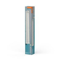 LEDVANCE ORBIS Tube LED-Spiegel-/Wandleuchte, weiß, Glas mit Blaseneffekt, 12W, 1200lm, dimmbar, 3000/4000K über Wandschalter einstellbar, 60cm Durchmesser, IP44 Schutz vor Fremdkörpern/Spritzwasser