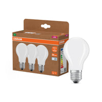 OSRAM LED LAMPS ENERGY CLASS A ENERGY EFFICIENCY FILAMENT CLASSIC A in A-Form, LED-Lampe, Glas, Matt, 7,2 W, 1521 lm, 4000 K, Energieeffizienzklasse: A, CRI 80