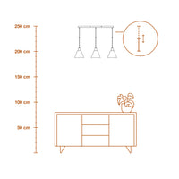 LEDVANCE DECOR Pendelleuchte Decor Raffia Linear grün, 3xE27, inkl. Leuchtmittel-LEDVANCE Shop