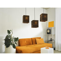OSRAM DECOR Pendelleuchte Decor Cardboard Square braun, 3xE27
